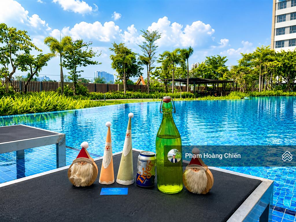 Cho thuê căn góc 3pn, full nội thất giá 28 triệu, palm heights, 121m² bancon siêu rộng view hồ bơi