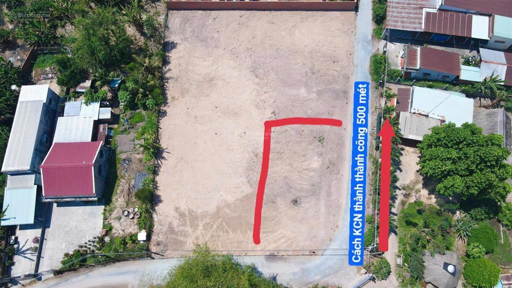 Lô góc 2 mặt tiền 144m2(ngang 7 nở hậu 10)giá 1 tỷ 050 triệu ngay kcn thành thành công trảng bàng