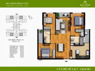 Gia đình thiện chí bán căn 3pn 117m² view sông hồng cực đẹp tại chung cư hoà bình green city