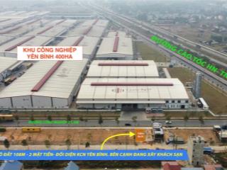 Giá 1,8 tỷ  100m2 đất 2 mặt tiền full thổ cư thẳng cổng nhà máy z127 cho thuê 15  20tr/tháng