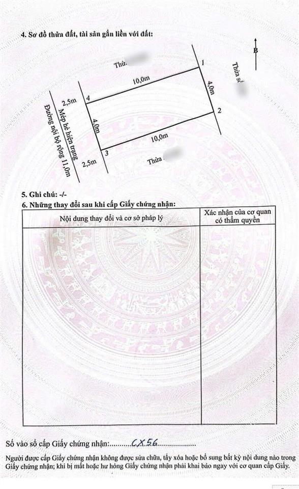 Bán lô 40m2 tđc cây đa, văn cao