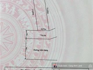 Bán đất 56,26m2 tđc 9,2ha thành tô, hải an (đông nam)