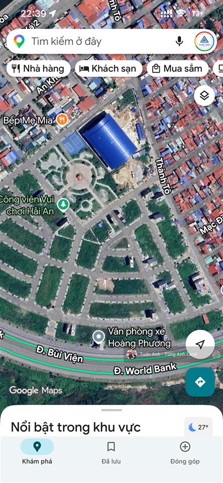 Lô 60m² tđc thành tô, hải an khu sống xanh, tiện ích đầy đủ