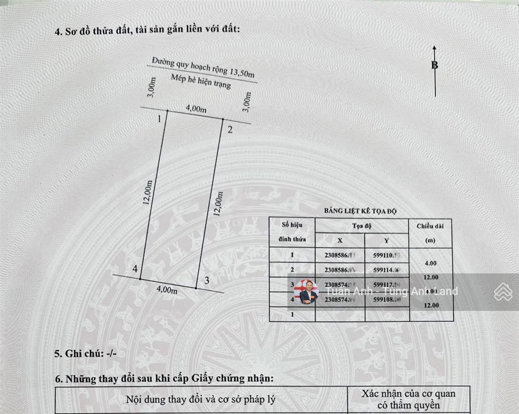 Bán lô 48m2 đất tuyến 1 tđc 226 lê lai  anmaison