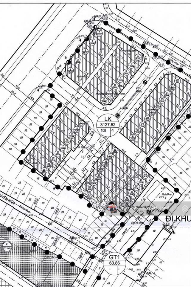 Lô góc xẻ khe 62m2 tđc 261 trần nguyên hãn