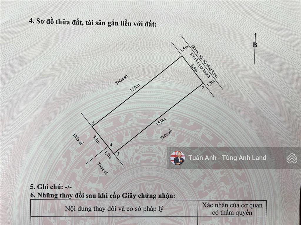 Bán lô đất 67,5m2 tđc lê quang đạo (đông khê 2) p. gia viên