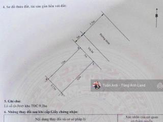 Bán lô đất 61m2 tuyến 2 bv tđc 9,2ha thành tô, hải an