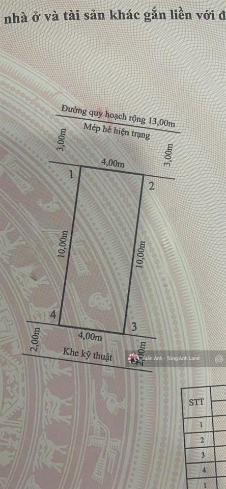 Kho 3 lạc viên lô đất 40m2 giá đang rất đáng chú ý