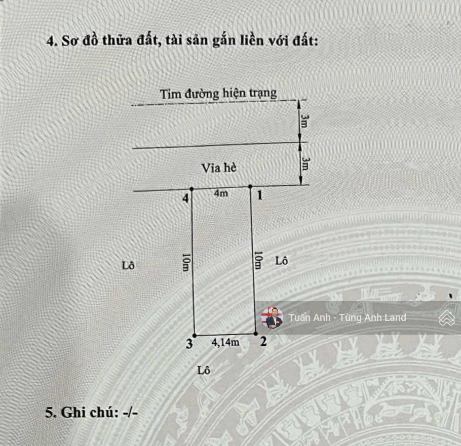 Cần bán nhanh lô đất 40,7m2 hướng đông tt tđc 9,2ha thành tô, hải an
