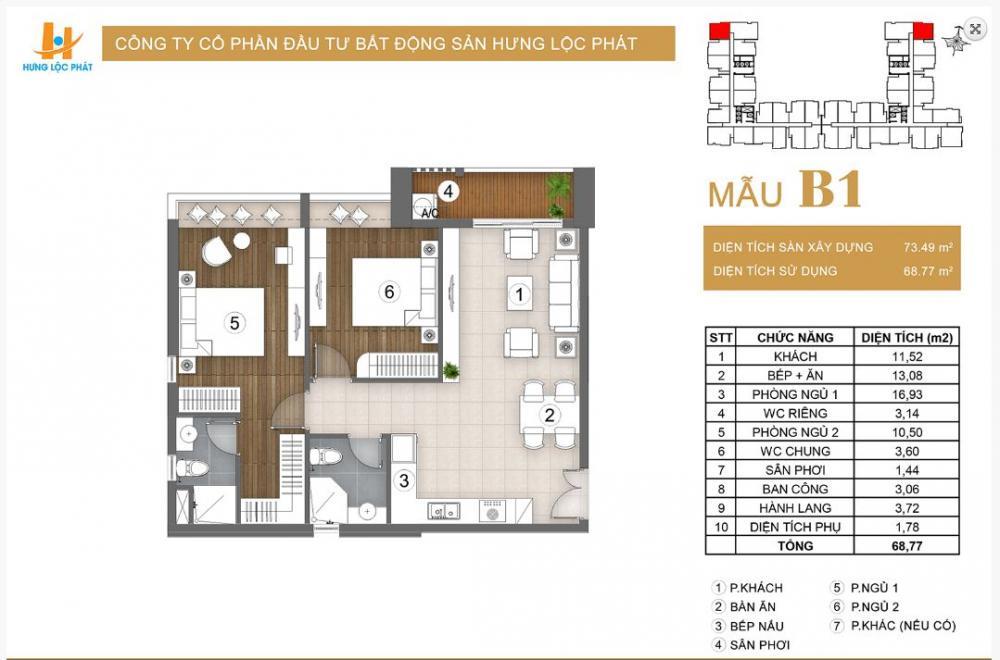 Bán căn hộ 2pn bàn giao hoàn thiện cơ bản , 5,1 tỷ, 73 m2, giá tốt