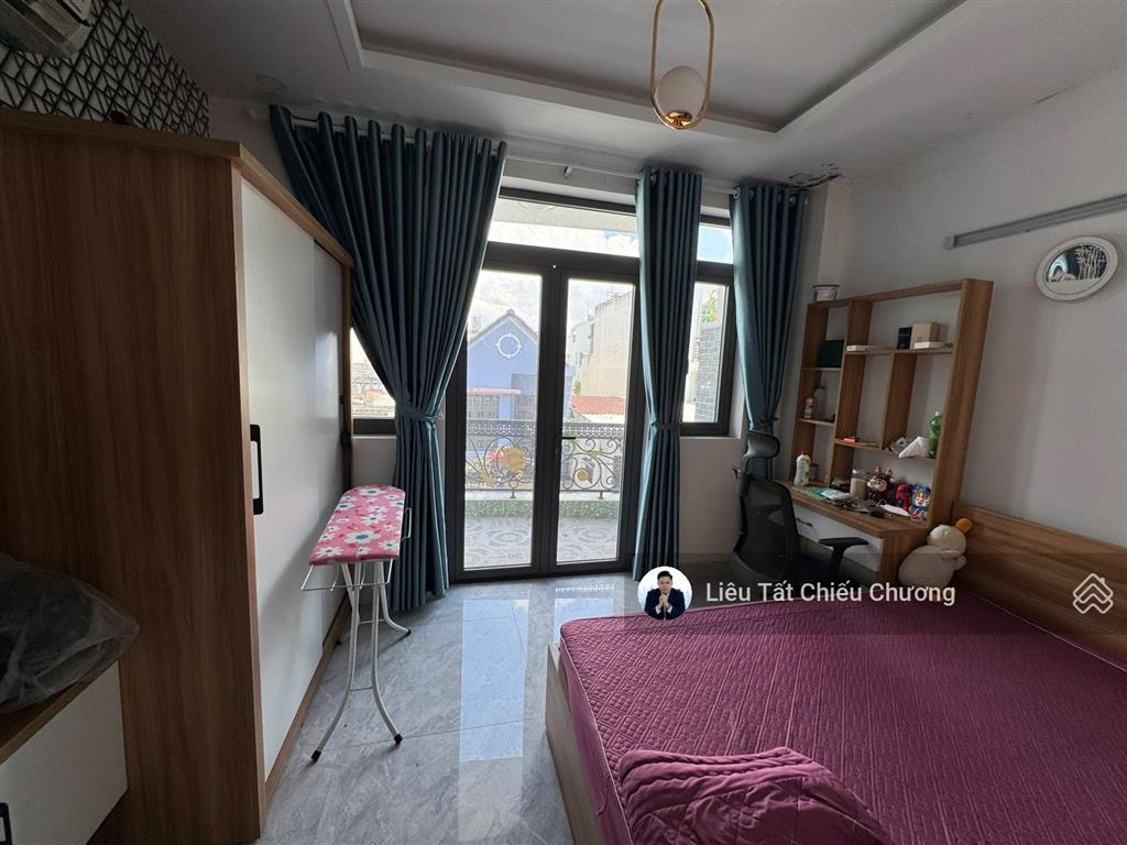 Nhà hẻm gò vấp 58,7m2, đất 197m2 sàn 4 tầng full nội thất