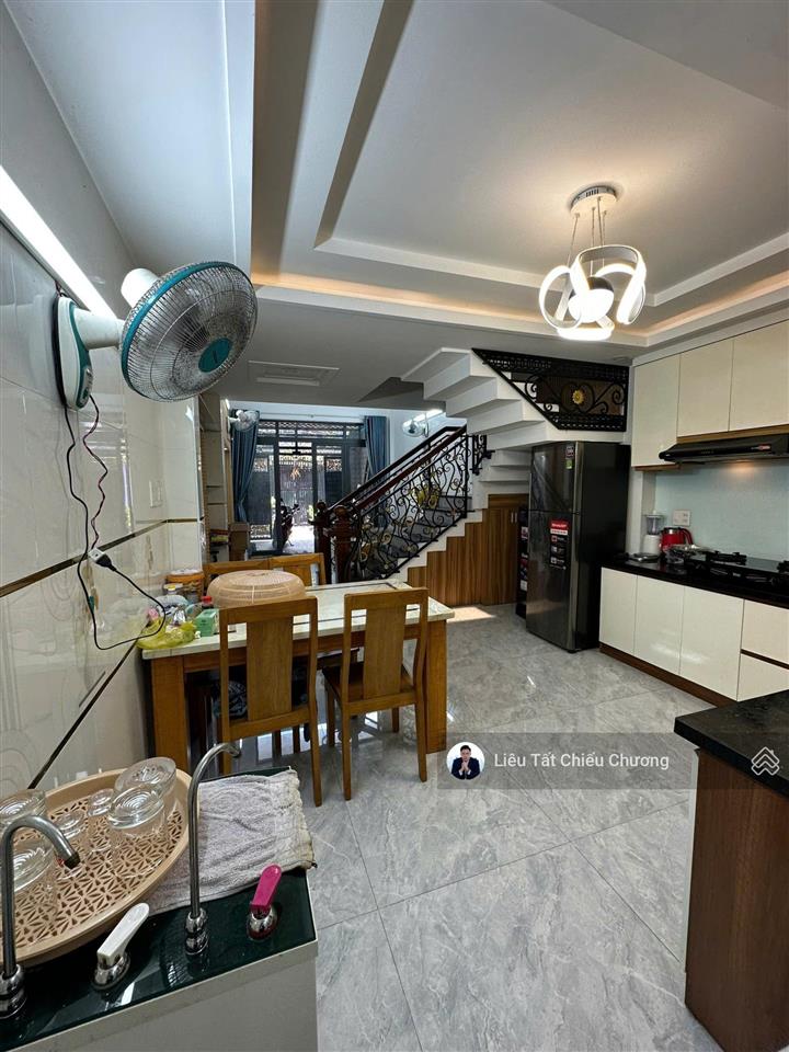 Nhà hẻm gò vấp 58,7m2, đất 197m2 sàn 4 tầng full nội thất