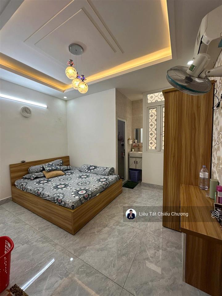Nhà hẻm gò vấp 58,7m2, đất 197m2 sàn 4 tầng full nội thất