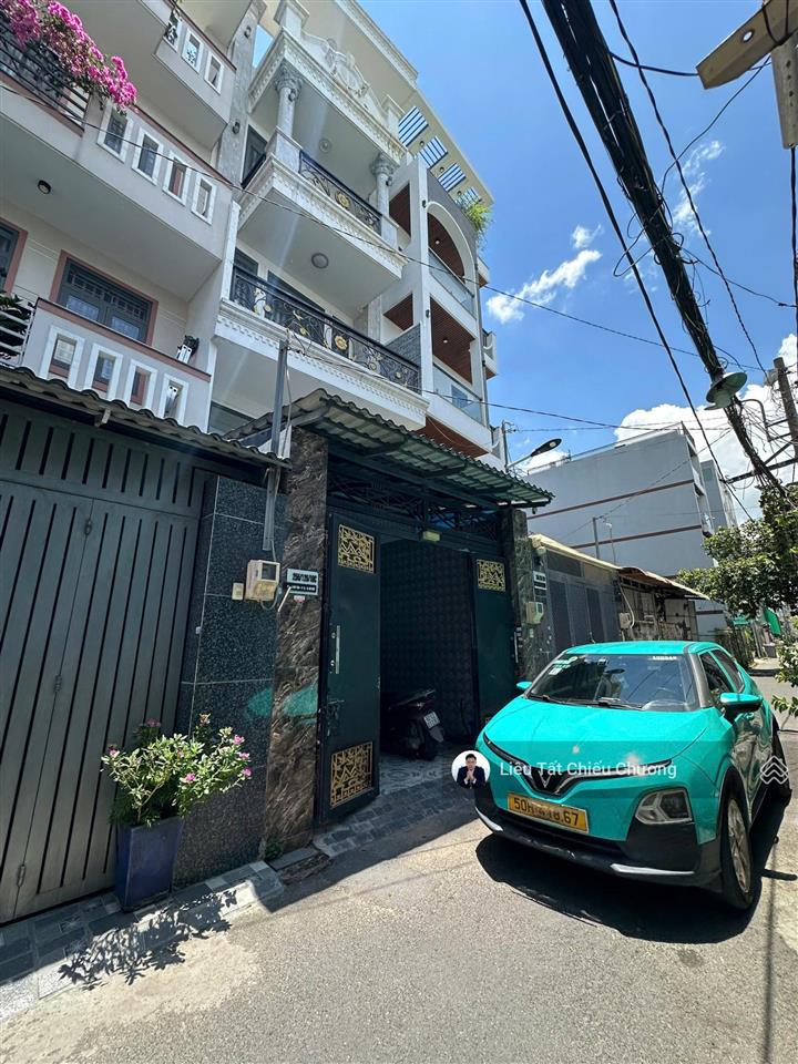 Nhà hẻm gò vấp 58,7m2, đất 197m2 sàn 4 tầng full nội thất
