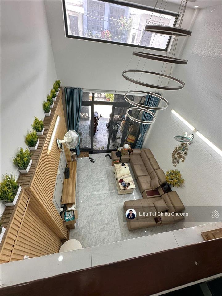 Nhà hẻm gò vấp 58,7m2, đất 197m2 sàn 4 tầng full nội thất