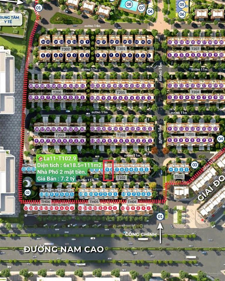 Sẵn nhà sẵn sổ nhà phố 6x19,5m chỉ 6,9 tỷ dự án izumicity   0901 353 ***