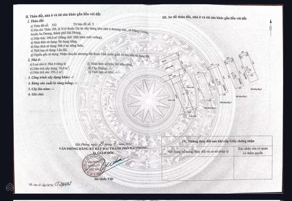 Căn liền kề 4 tầng tại khu đô thị thiên long, an dương, hải phòng, cần bán 4,09 tỷ