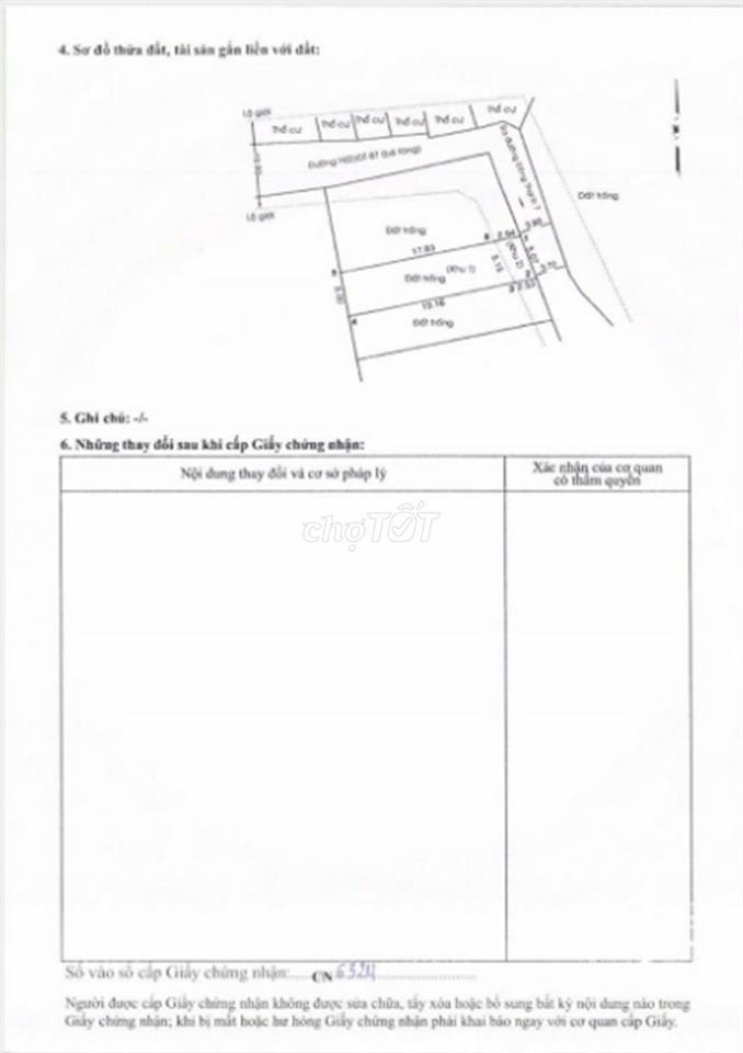 Chính chủ cần bán đất Đông Thanh Hóc Môn gần chợ Gấu