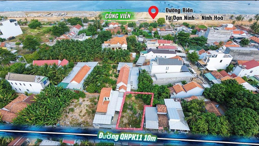Đất tân đức đông full thổ 200m ngang hơn 10m chỉ 175m ra đường biển