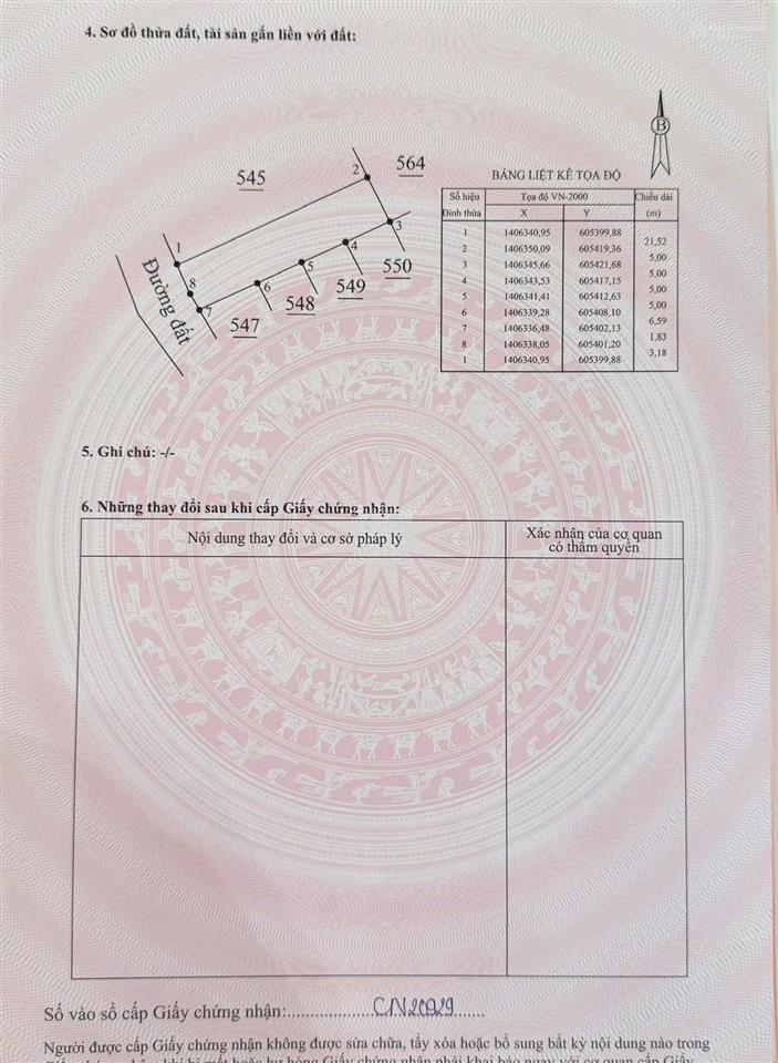 Bán đất phú cang 1  108m² full thổ chỉ 650 triệu