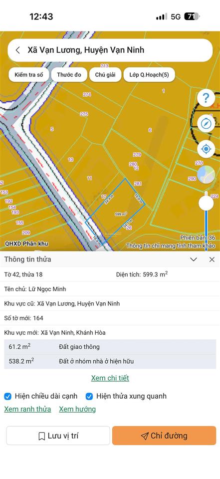 Gần 600m đất vạn ninh mặt tiền hơn 16m, đường nhựa, chỉ 2 tỷ