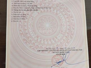 Chính chủ cần bán lô đất siêu đẹp trung tâm hoà thạch  quốc oai  hà nội.  0913 224 ***