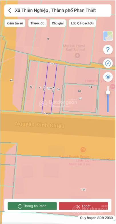 Bán đất tại nguyễn đình chiểu, 6,2 tỷ, 136,6m2, đất đã lên full tmdv
