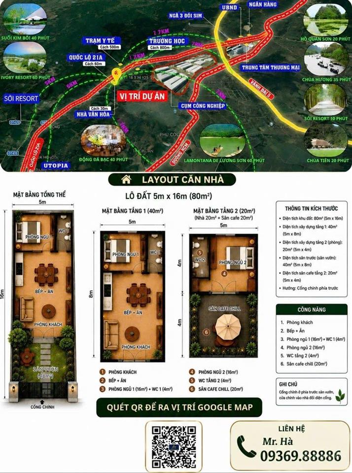 Chính chủ cần bán second home cho thuê ngoại ô hà nội 80m giá từ 800 triệu