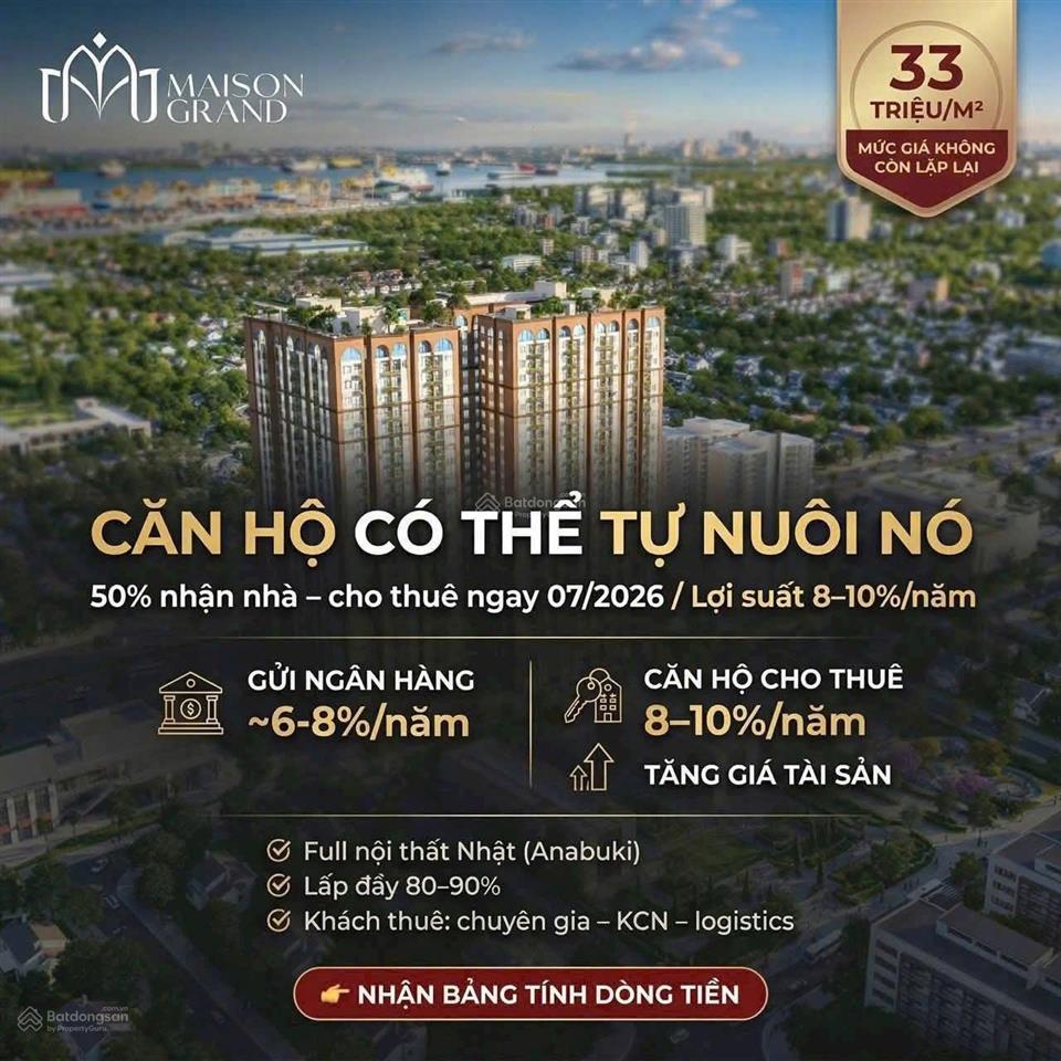 Siêu lợi nhuận khi sở hữu căn hộ maison grand phú mỹ