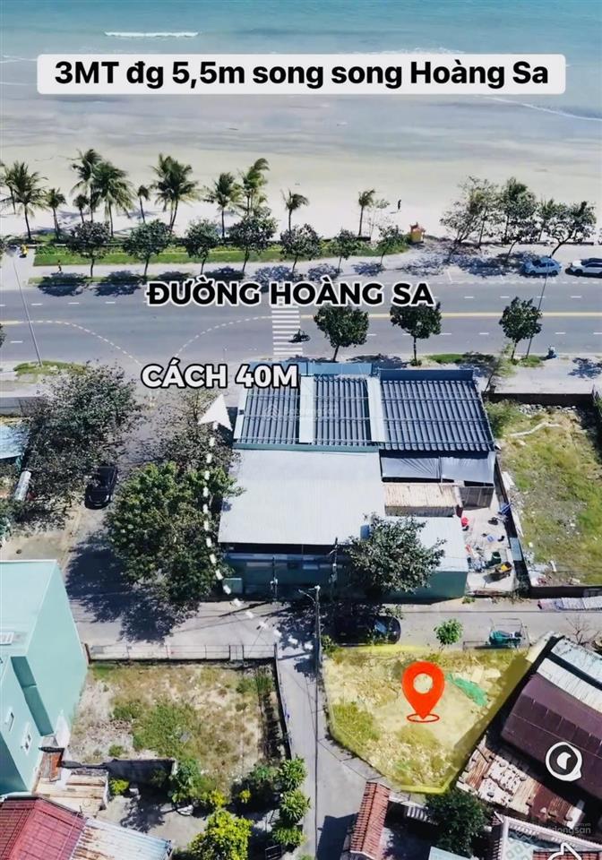 Bán đất hoàng sa sát biển mân thái, 98,3m2 có 3 mặt thoáng thích hợp xây homestay