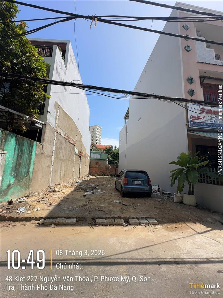 Bán 139m2 đất sát biển mỹ khê, kiệt nguyễn văn thoại, hướng tây, khu phố du lịch sầm uất