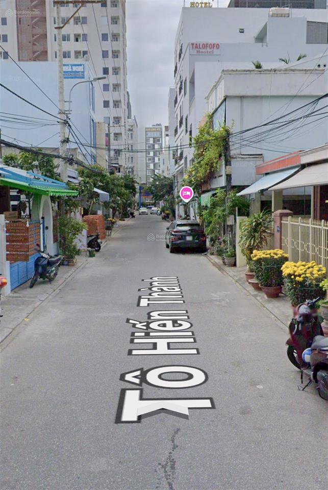 Bán đất mt tô hiến thành sát biển mỹ khê, 127,5m2 ngang 5m nở hậu, tây nam lộ giới 5m5 khu du lịch