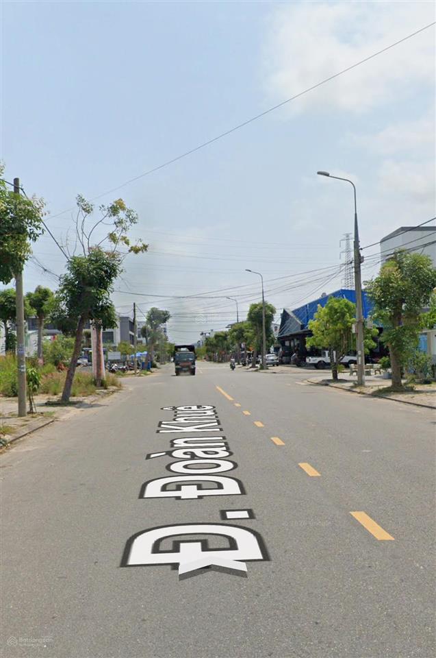Bán đất đoàn khuê  nam việt á, 110m2 ngang 5m lộ giới 11,5m hướng đông bắc xây được tối đa 9 tầng
