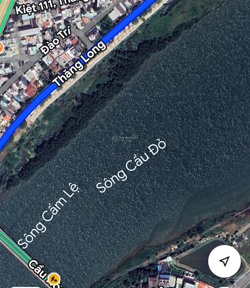 Bán đất thăng long view sông  hòa cường, 150m² ngang 7,5m đông nam lộ giới 10m5 vỉa hè 6m