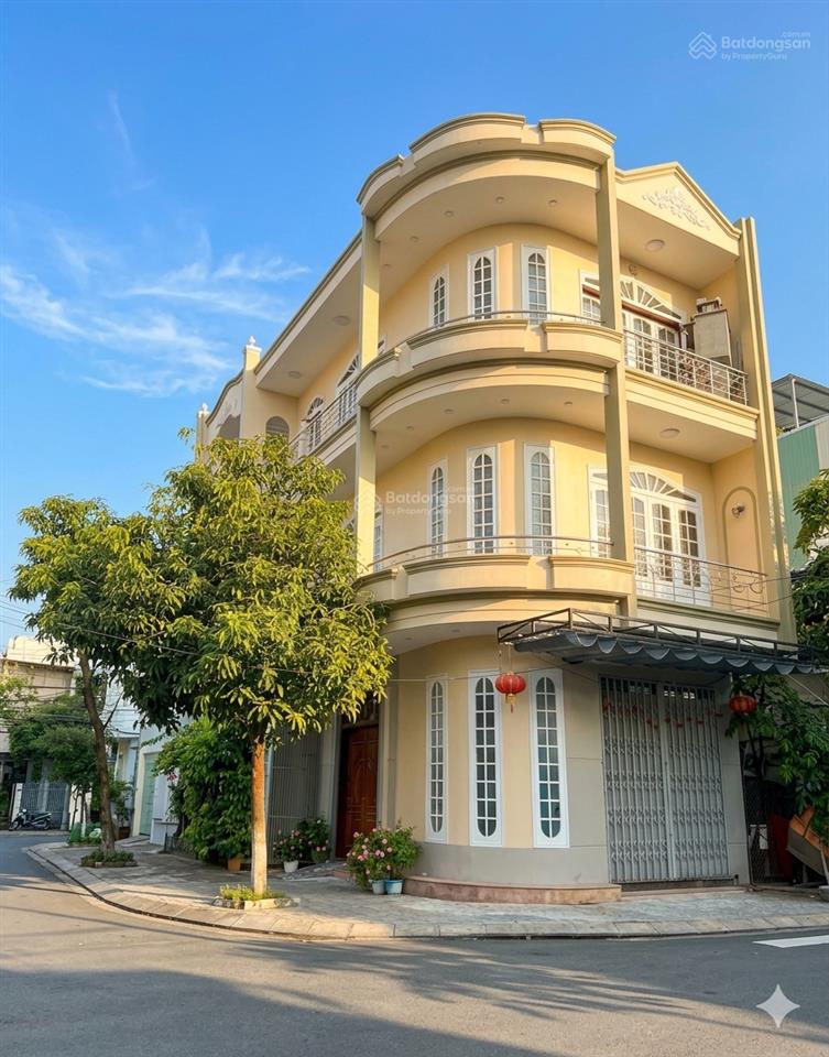 Bán nhà góc 2 mặt tiền bình hoà , khuê trung, cẩm lệ, 84m2 ngang 6,2m lộ giới 5m5 gần công viên