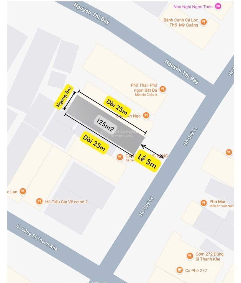 Bán đất mt hồ quý ly cách biển 150m, 125m2 đông nam trục 10m5 rộng rãi