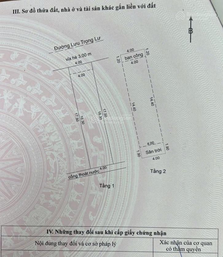 Bán nhà 2 tầng mt lưu trọng lư  hòa cường, 70m2, 3pn hướng tây bắc cách sông hàn vài trăm mét