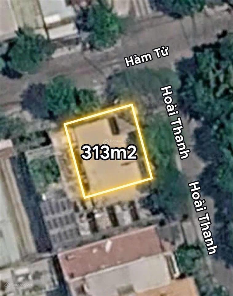 Bán lô đất 2 mặt tiền hàm tử  hoài thanh , trục thông sông hàn, 314m2 xây cao tầng