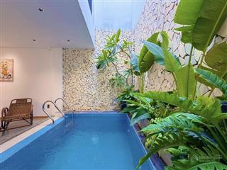 Bán nhà 3 tầng + hồ bơi kiệt núi thành  76,5m2 với 3pn 4wc gần phố đi bộ bạch đằng