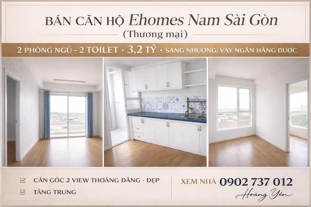 Bán căn góc 70m² block a ehomes nam sài gòn giá 3,2 tỷ