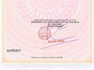 Chính chủ bán nhanh lô đất đẹp  bằng phẳng mặt tiền 6m tại hòa hội, tp.hcm