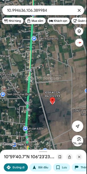 Chủ gửi bán gấp 3.924m2 đất lúa xã thái mỹ  củ chi | giá chỉ 3,5 tỷ (tl) | sát đường ô tô