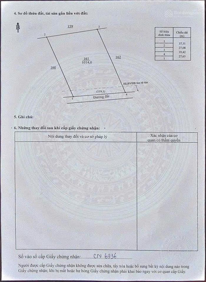 Đất 1000m2 kế bên tuyến 2 vào cổng khu công nghiệp, ngang 27m rộng rãi vuông vắn chỉ 285 triệu