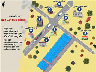 Chủ cắt lỗ sâu lô góc 2 mặt tiền 67.8m full thổ cư, đồi sen, bình yên.
