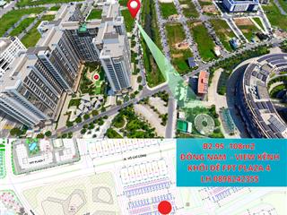 Đất nền fpt  cạnh khối đế chung cư fpt  vị trí đối diện kênh