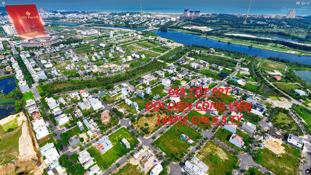 Siêu phẩm 144m2 hướng đông  trung tâm fpt chỉ 6,7 tỷ