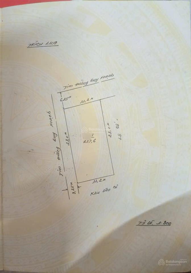 Spcc lô góc 2 mặt đường đất tái định cư bình an, bình kiều d.tích 257.6m (ngang 11,2 x 23)