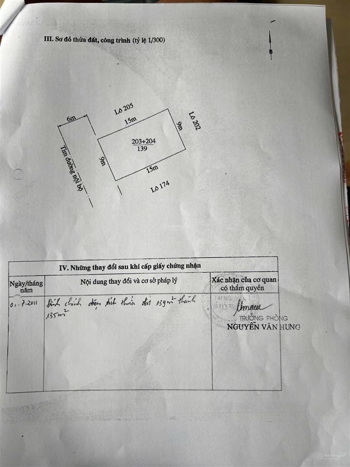 Spcc lô đất khu tđc gốc lim hải an, mặt tiền rộng xây biệt thự siêu đẹp. diện tích135m ( ngang 9m)