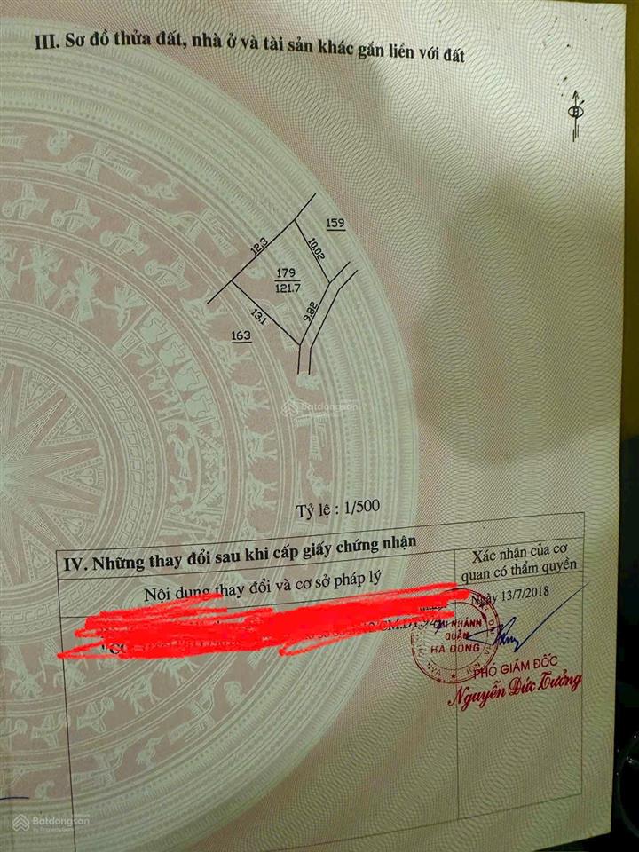 Chính chủ cần bán lô đất tại phường phú lương, hà đông