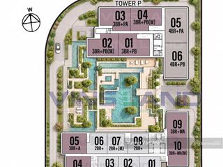 Căn 3pn góc private lift lobby capitaland 132m2 view công viên, hồ ciputra thanh toán 45%